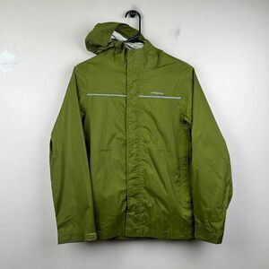 Patagonia Boys Green Lightweight Waterproof Windbreaker Jacket Size 14 (XL)